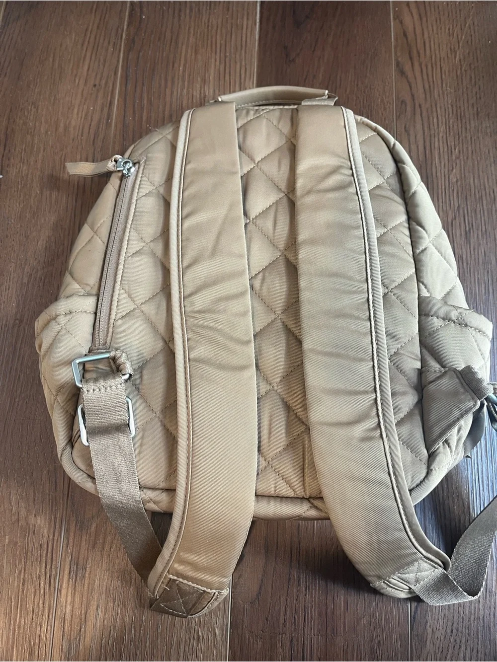 Vera Bradley Performance Twill Small Backpack in Meadowlark Tan